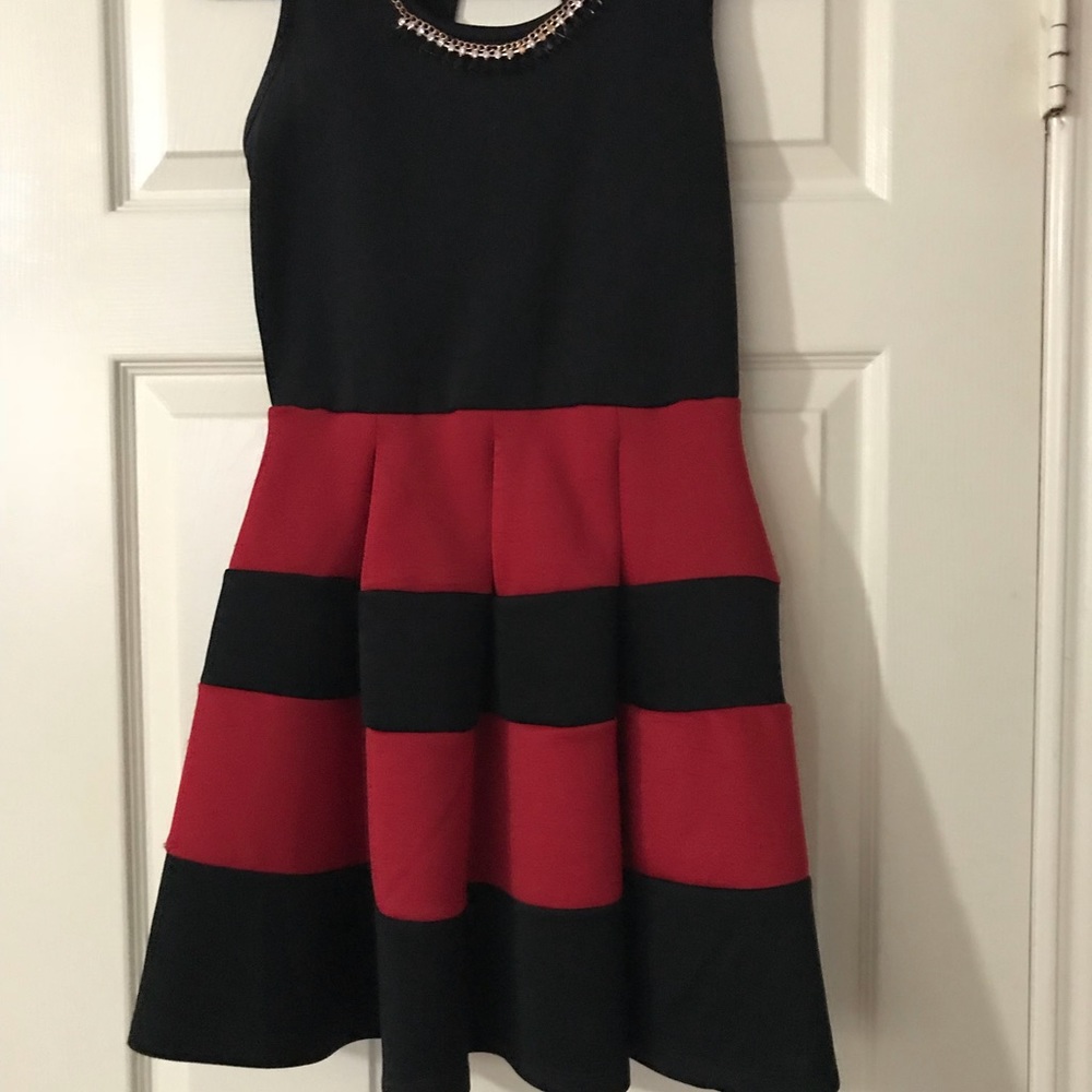 Black and red dress